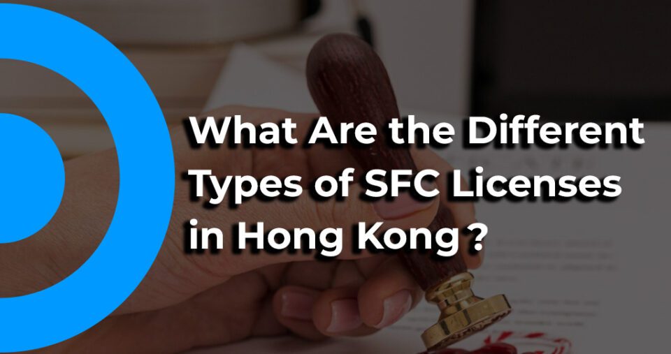 A feature image for the blogpost; What Are the Different Types of SFC Licenses in Hong Kong?